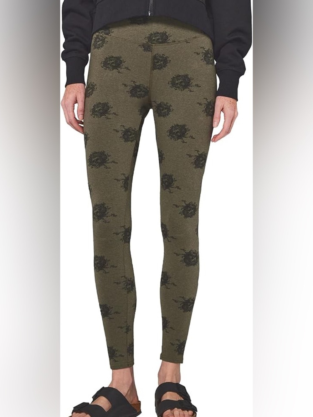 Pact Women’s Size Large Olive Green Grateful Dead Leggings - Picture 12 of 12